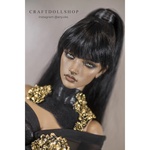 Photo of Украшение Черный бархат с золотыми цветами