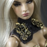 Photo of Ожерелье черное с золотом для Fashion Royalty