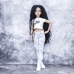 Photo of Парик "черный" гофре 6-7 Minifee 17см