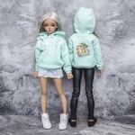 Photo of Худи с капюшоном Мята - с рисунком