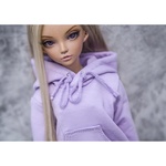 Photo of Худи с капюшоном св. фиолетовый - с рисунком 2