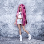 Photo of Парик "Розово-черный" 6-7 Minifee (17см)