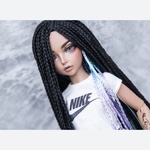 Photo of Парик "Черный Космо" 6-7 Minifee (17см)