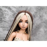 Photo of Парик "Коричневый с Блондом" 6-7 Minifee голова 17см