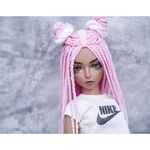 Photo of Парик "Бело-розовый" 6-7 Minifee (17см)