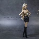 Photo of Корсаж черный с золотом для Fashion Royalty