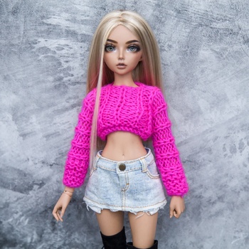 Photo of Кроп Свитер "Розовый Неон"