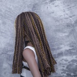 Photo of Парик "коричневый с золотом" 5-6 Iple Fid 14.5см