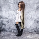 Photo of Парик "Коричневый-блонд" омбре 6-7 Minifee (17см)