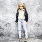 Photo of Бомбер - пайетки "черный", с капюшоном