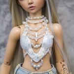 Photo of Корсаж Волна - белый голографик - A (Small) bust