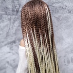 Photo of Парик "Коричневый-блонд" омбре 6-7 Minifee (17см)