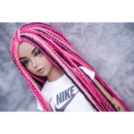 Photo of Парик "Розово-черный" 6-7 Minifee (17см)