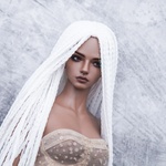 Photo of Парик "белый с блестящими нитями" 5-6 Iple Fid 14.5см