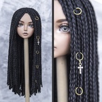 Photo of Парик "Черный" 6-7 Minifee 17см