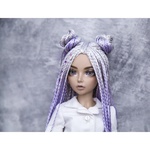 Photo of Парик "Серо-фиолетовый" без страз 6-7 Minifee 17см