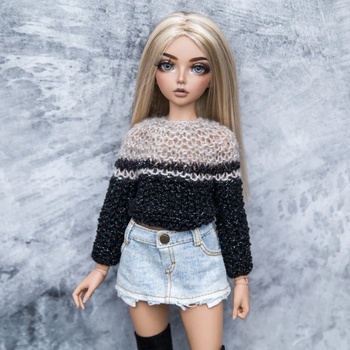 Photo of Свитер Бежевый с черным