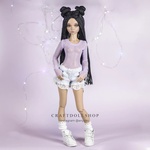 Photo of Парик 6-7 Minifee (17см) длинный черный