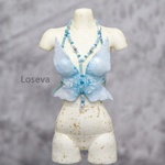 Photo of Корсаж "бабочка аквамарин"