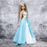 Photo of Юбка MAXI с цветочком - аквамарин