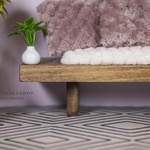 Photo of Диван для кукол 1/6 30см "Бук - палисандр"