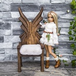 Photo of Деревянный Трон "Бабочка" с подушками