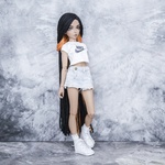 Photo of Парик "Черный+оранжевый" 6-7 Minifee (17см)