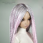 Photo of Парик 6-7 Minifee (17см) градиент серебро/розовый