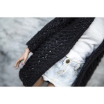 Photo of Кардиган черный без застежки (с блеском)