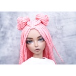 Photo of Парик "Персик" с блестящими нитями 6-7 Minifee (голова 17см)