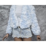 Photo of Кофта пушистая с капюшоном без застежки