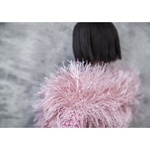 Photo of Кофта розовая, пушистая, с блеском, без застежки