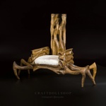 Photo of Кресло - Паук для кукол 1/4 - дерево Орех