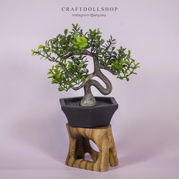Photo of журнальный Столик/подставка для цветов для кукол 1/6 30см Карагач - вяз