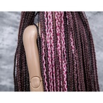 Photo of Парик "Розово-коричневый с малиновым" SD (размеры 7-8-9)