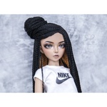 Photo of Парик "Черный+оранжевый" 6-7 Minifee (17см)