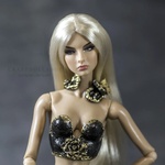 Photo of Ожерелье черное с золотом - бабочка. для Fashion Royalty