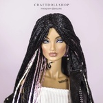 Photo of Парик на ОГ 8.9 (ФР, Межевика, и пр.) - черный с розовым