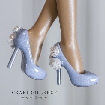 Photo of Туфли Голубые с цветами