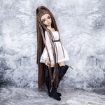 Photo of Парик "2 тона коричневых" 6-7 Minifee (17см)