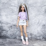 Photo of Парик со стразами - Пастельная прядка 6-7 Minifee (17см)