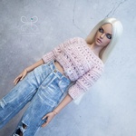 Photo of Свитер св. розовый, короткий