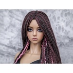 Photo of Парик "Розово-коричневый с малиновым" SD (размеры 7-8-9)