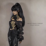 Photo of Корсаж Черный бархат с золотыми цветами