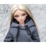 Photo of Худи с капюшоном т. серый - тигр