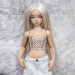 Photo of Корсаж с серебром, жемчугом и стразами для  A (Small) bust