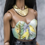 Photo of Корсаж - Птицы (со стеклом) на тело NuFace