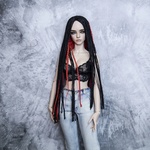 Photo of Парик "черный+красный" SD 7-8-9