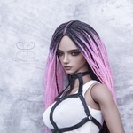 Photo of Парик "Черно-розовый" 5-6 Iple Fid 14.5см