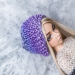 Photo of Шапочка фиолетовая - градиент